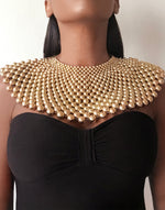 Carregar imagem no visualizador da galeria, ASYUT African Gold King Beaded Necklace
