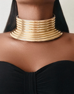 Load image into Gallery viewer, Pre-Owned TANTA African Gold Choker
