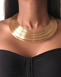 GODDESS Gold Bamboo Necklace