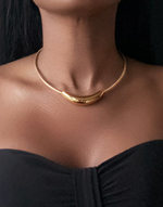 Load image into Gallery viewer, SENSATION Magnetic Clasp Snake Chain Necklace Gold
