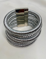 Load image into Gallery viewer, ALEXANDRIA Multilayer Silver Rope Bracelet
