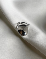 Load image into Gallery viewer, LALA Curve Silver Ring - Adjustable
