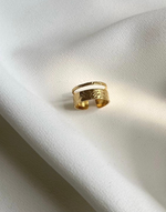 Carica l&#39;immagine nel visualizzatore di Gallery, NOZZE Textured Double Band Ring - Adjustable
