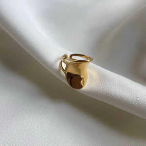 LALA Curve Gold Ring - Adjustable