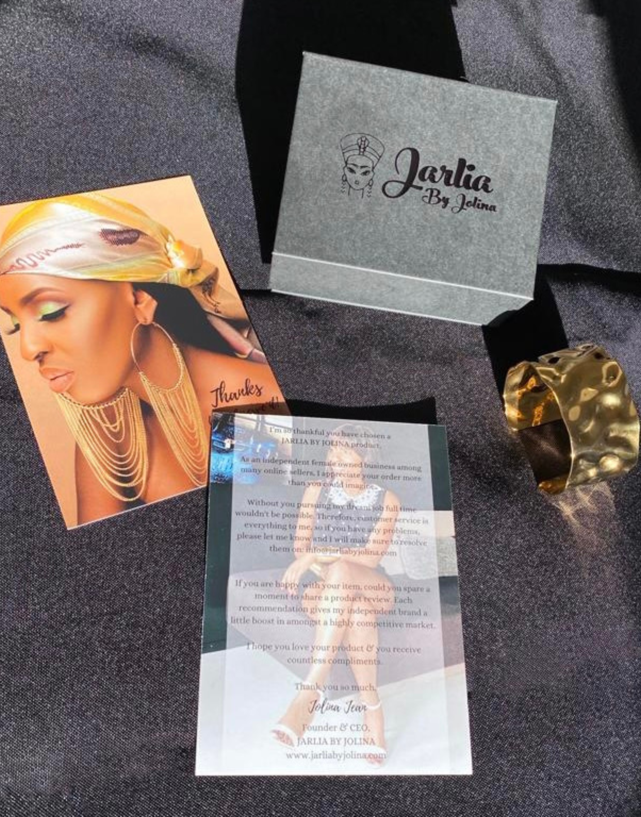 ROSA Statement Gold Ring & Earrings Set