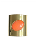 Carregar imagem no visualizador da galeria, Pre-Owned BIBA Orange Large Bracelet Cuff
