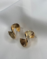 Afbeelding in Gallery-weergave laden, GIZA Gold Statement Spiral Earrings
