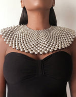 Afbeelding in Gallery-weergave laden, ASYUT Statement African Silver King Beaded Necklace
