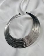 Afbeelding in Gallery-weergave laden, GODDESS Silver Bamboo Choker Necklace

