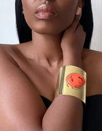 Load image into Gallery viewer, BIBA Statement Orange Bangle Bracelet
