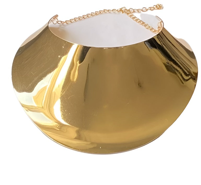 Pre-Owned ZAGAZIG Gold Maxi Choker Necklace